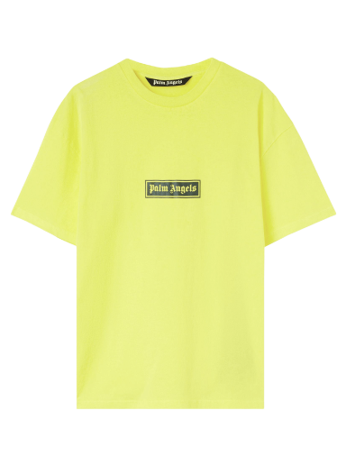 T-shirt Palm Angels Garmet Dyed Box Logo Tee Gul | PMAA065F22JER0011801