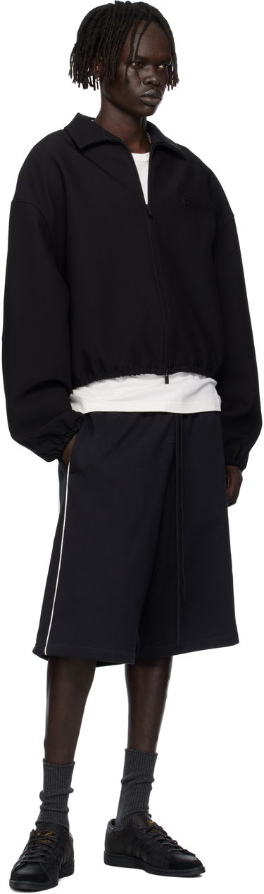 Jakke Fear of God ESSENTIALS Bonded Canvas Zip-Up Jacket Sort | 202SP258060F, 3