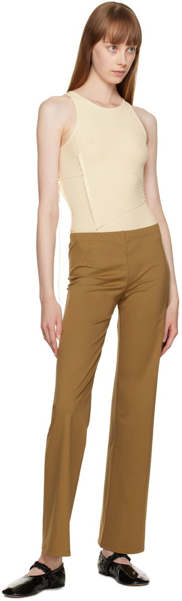 Tanktop Baserange Baserange Tie Bodysuit Beige | ONTI-RB-WI22, 4