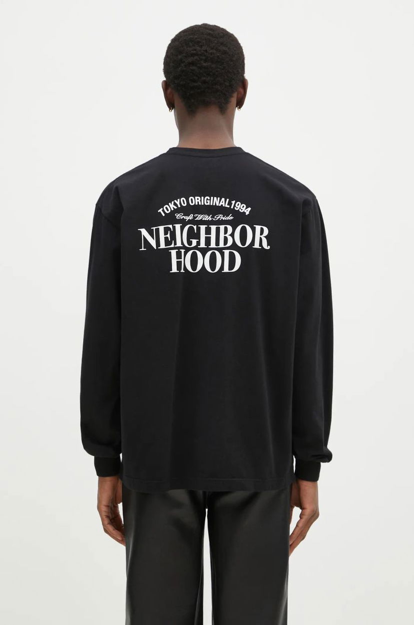T-shirt Neighborhood NEIGHBORHOOD Long Sleeve Graphic T-Shirt Sort | 242PCNH.LT02