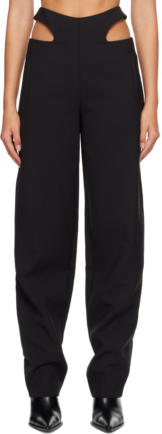 Bukser Dion Lee Dion Lee Y Front Cutout Trousers Sort | C2068P22
