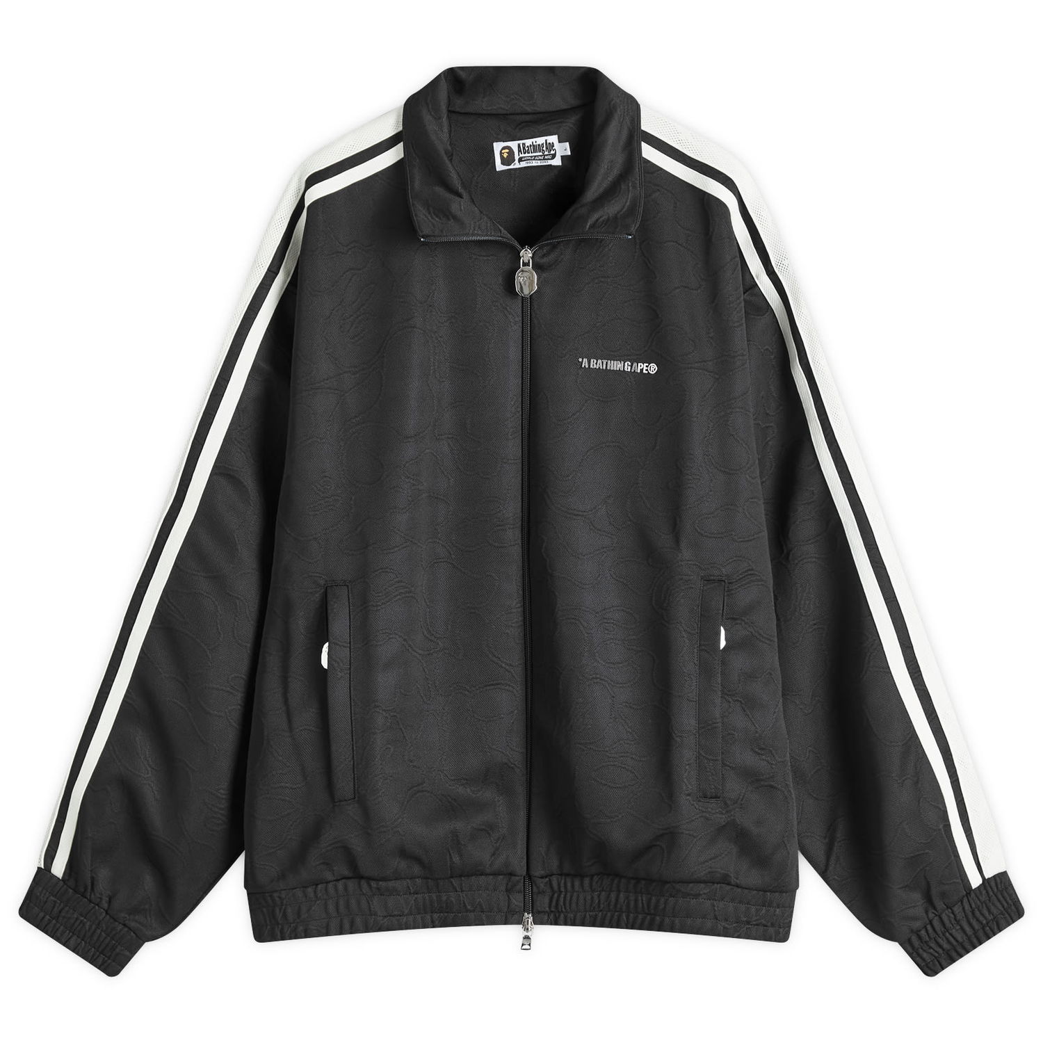 Sweatshirt BAPE Camo Track Jacket Black Sort | 001SWK801309M-BLK, 1