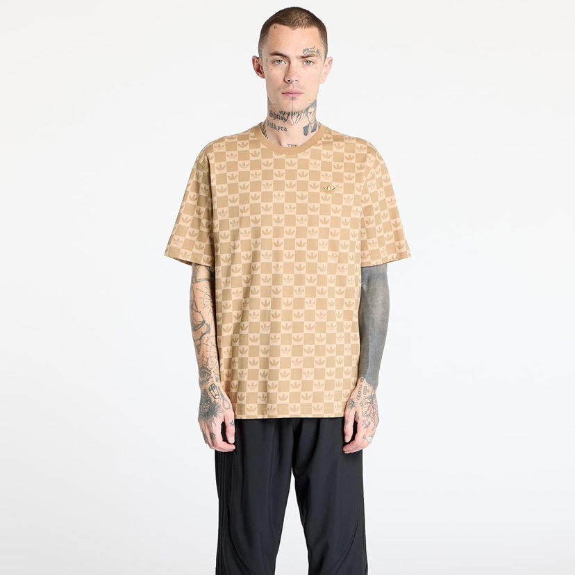 T-shirt adidas Originals adidas Monogram Loose T-Shirt Beige | JY2970