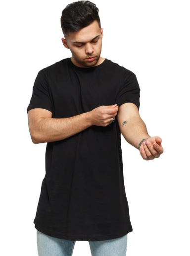 T-shirt Urban Classics Shaped Long Tee Sort | TB638 Black Black