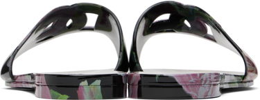Kjole Dolce & Gabbana Dolce&Gabbana Floral Print Rubber Slides Hvid | CW2215 A6L05, 4