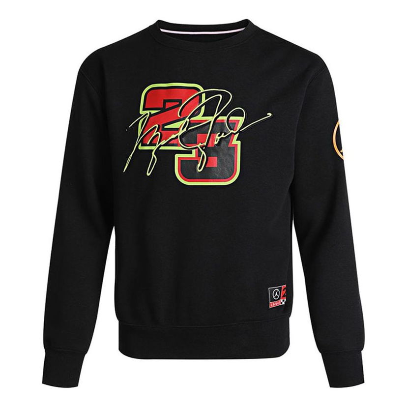 Sweater Jordan Jordan Basketball Print Digital Crewneck Fleece Sweatshirt Sort | DD3877-010