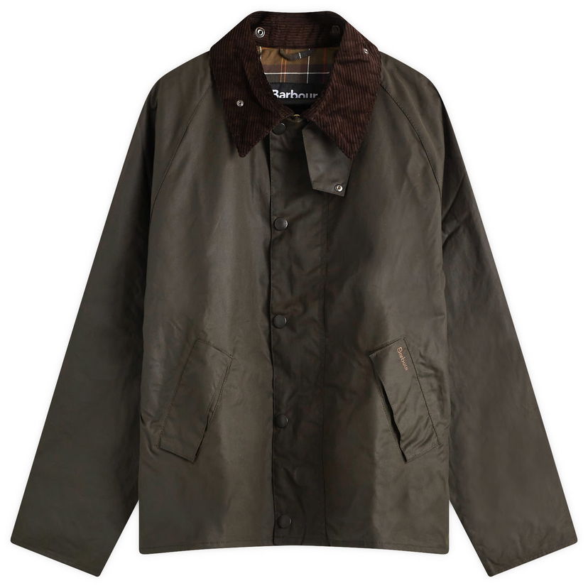 Jakke Barbour Men's OS Transport Wax Grøn | MWX1678OL51