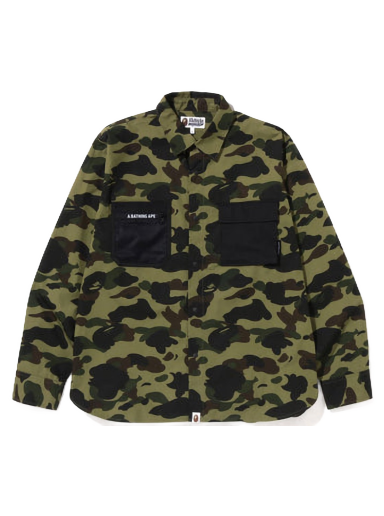 Skjorte BAPE 1St Camo Outdoor Detail Pocket Relaxed Fit Shirt Grøn | 1I80-131-004