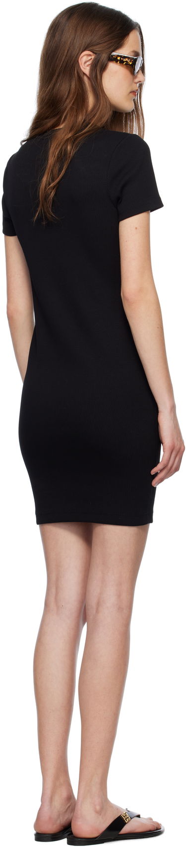 Kjole Givenchy Givenchy 4G Ribbed Tank Mini Dress Sort | BW22CM3YQS001, 2