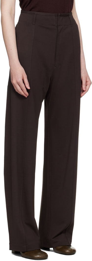 Bukser LEMAIRE Lemaire Relaxed Volume Trousers Brun | PA1205 LJ1034, 1