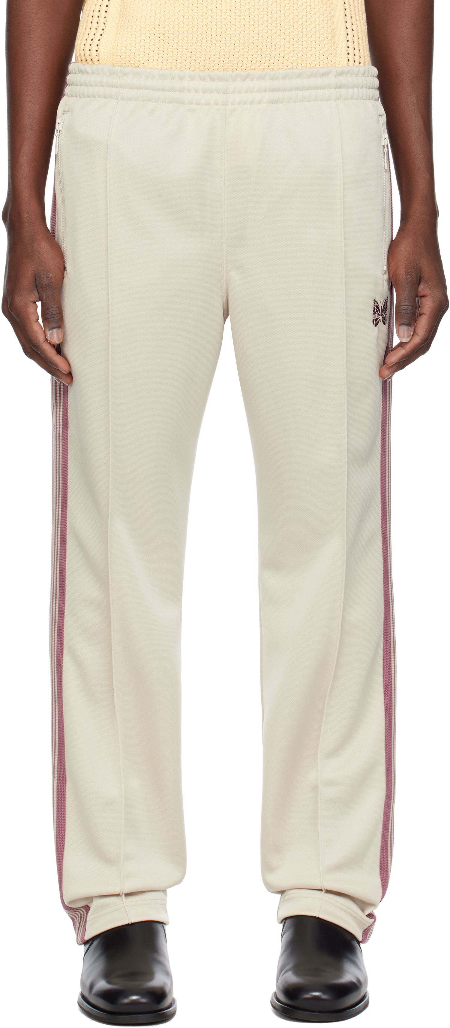 Joggingbukser Needles Needles Narrow Track Pants Beige | QV308, 0