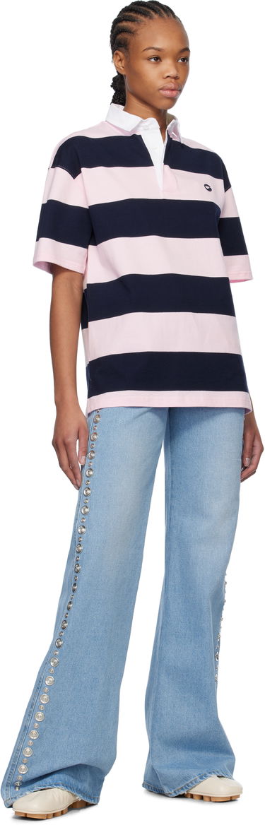 Polo skjorte Coperni Coperni Striped Rugby Polo Lyserød | COPJS117F5026, 3