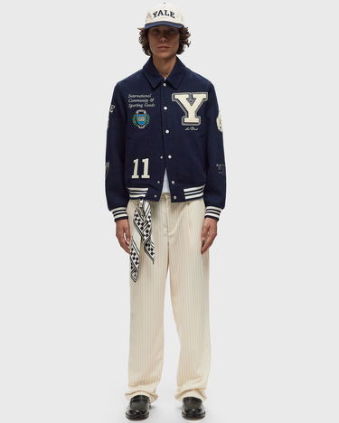 Bomberjakke Les Deux Yale Wool Varsity Jacket Men's Bomber Blå | COL610016-460460, 1