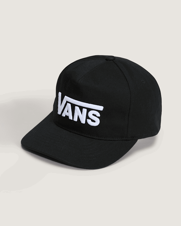 Kasket Vans Drop V Logo Snapback Hat Sort | VN000QAHBLK, 0