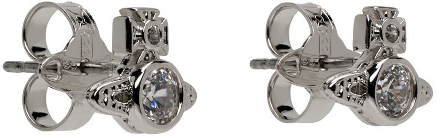 Øreringe Vivienne Westwood Silver Orb Crystal Earrings Metalisk | 62010220-02P102-SM, 1