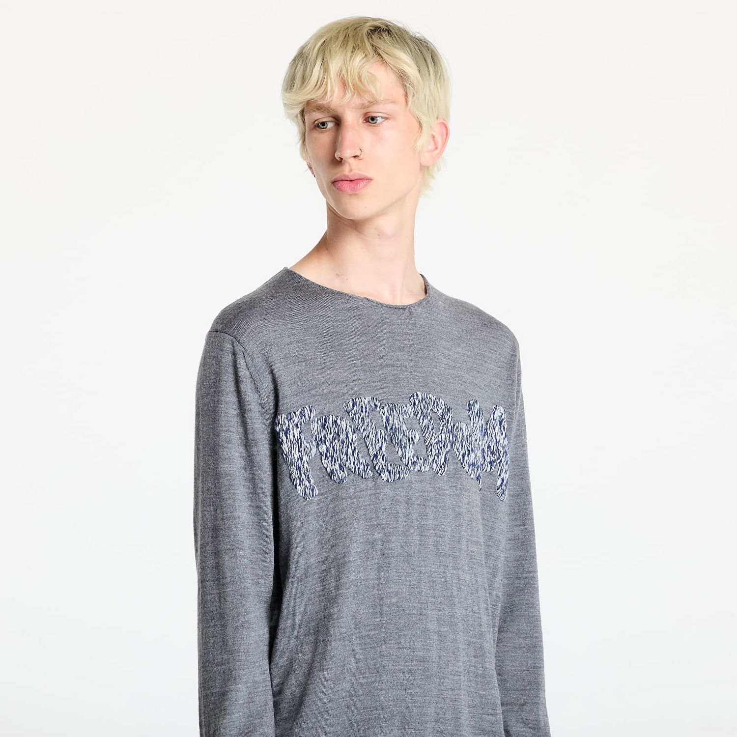 Sweater Comme des Garçons SHIRT Knit T-Shirt Grey Grå | FN-N001 Grey, 1