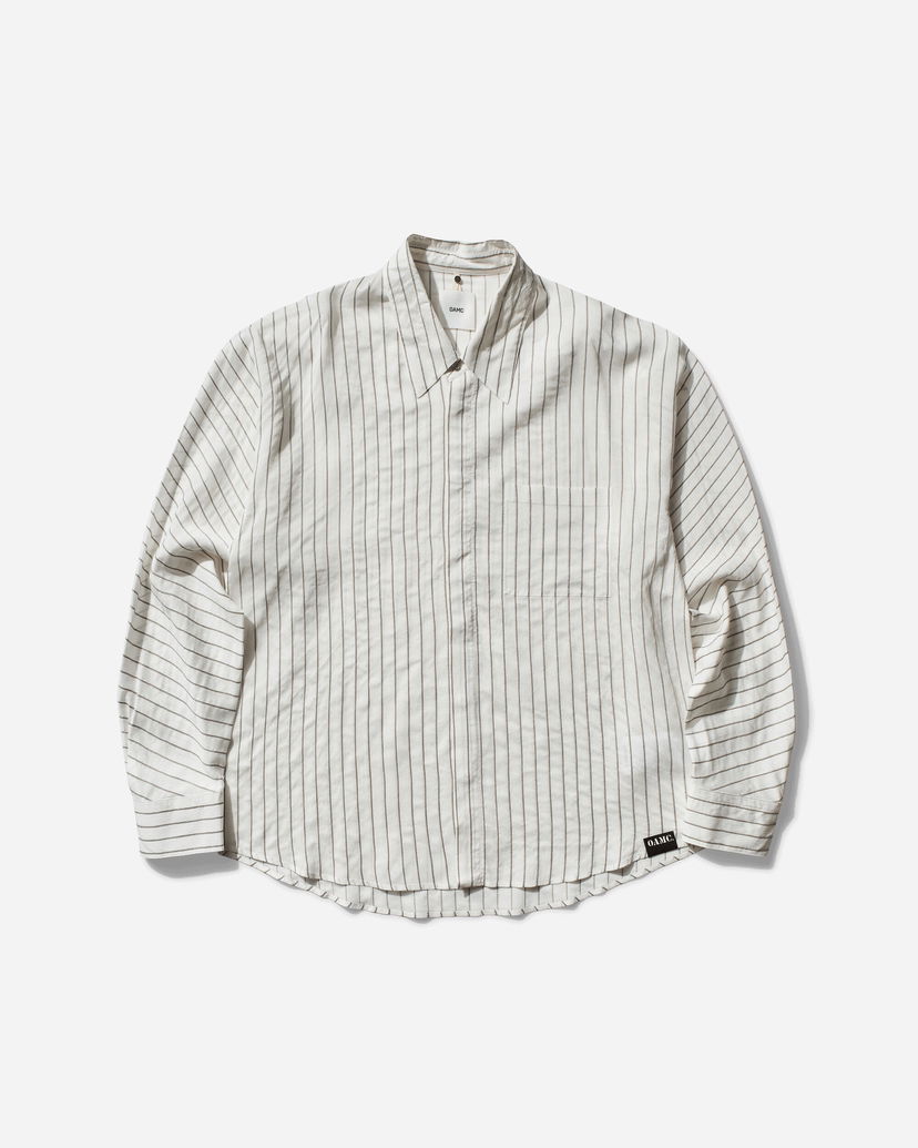 Skjorte OAMC Cronos Striped Shirt Hvid | OA5SMS08APTR368002 002