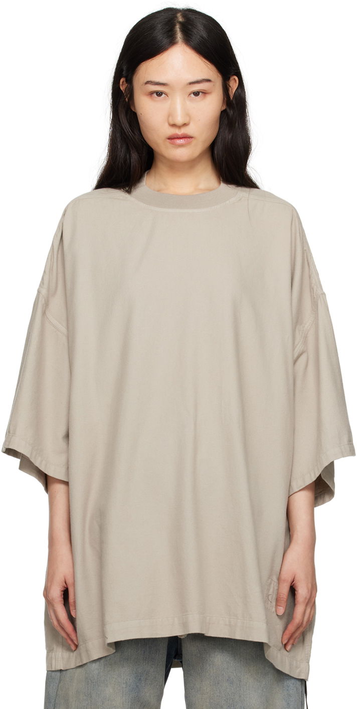 T-shirt Rick Owens Porterville Tommy T-shirt Beige | DS02D2203 CFL, 0