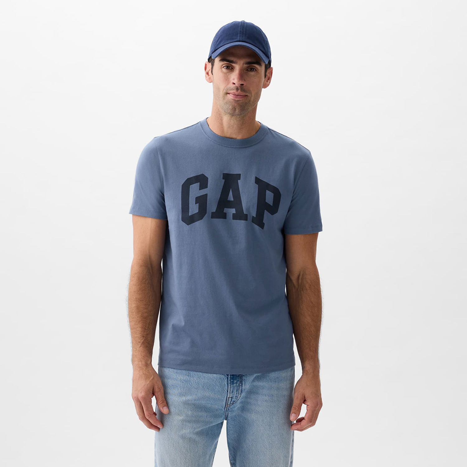 T-shirt GAP Basic Logo Tee Bainbridge Blue Blå | 856659-02, 0
