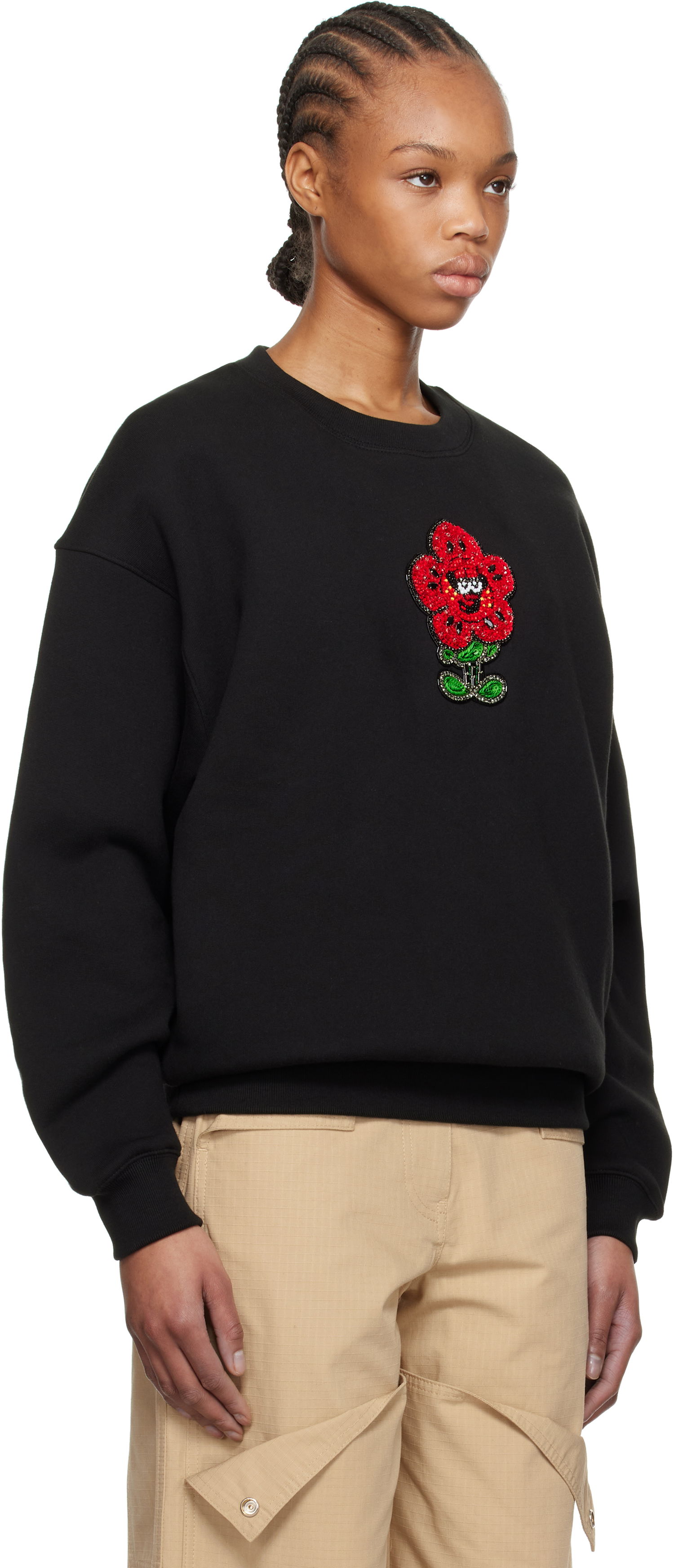 Sweater KENZO Kenzo Paris VERDY Edition Embroidered Oversized Sweatshirt Sort | FF52SW1944MB, 1