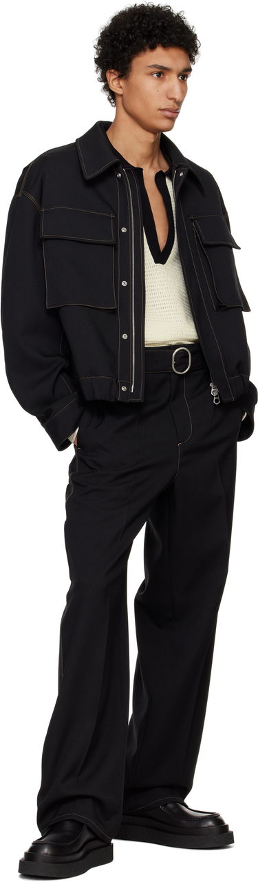 Jakke Jil Sander Jil Sander Flap Pocket Jacket Sort | J22SW0036_J70001, 3