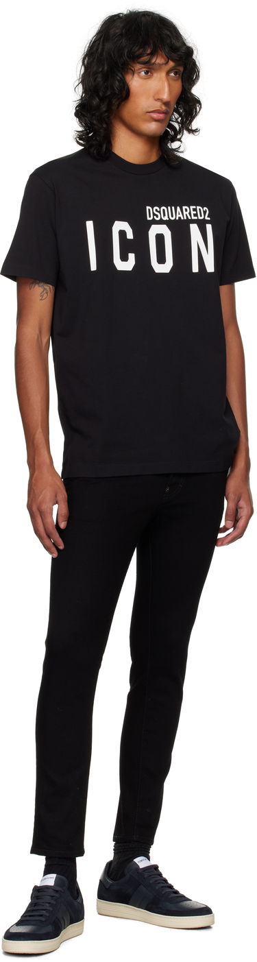 T-shirt DSQUARED2 Dsquared2 'Icon' Cool Fit T-Shirt Sort | S79GC0003_D20020, 3