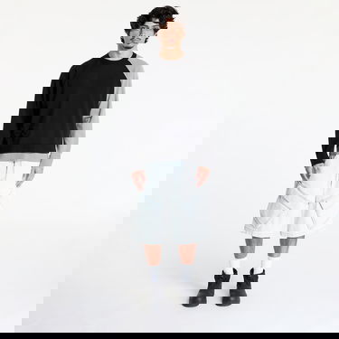 Sweater Y-3 Y-3 Logo Knit Crew Sweatshirt Grå | JX7331, 4