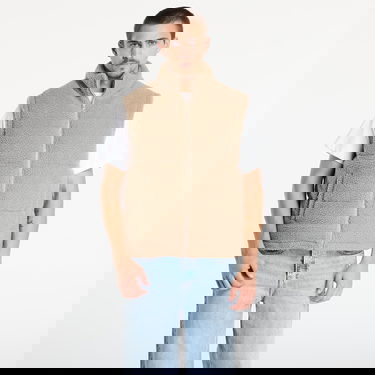 Vest Urban Classics Basic Teddy Puffer Vest Beige | TB7939-01279, 0