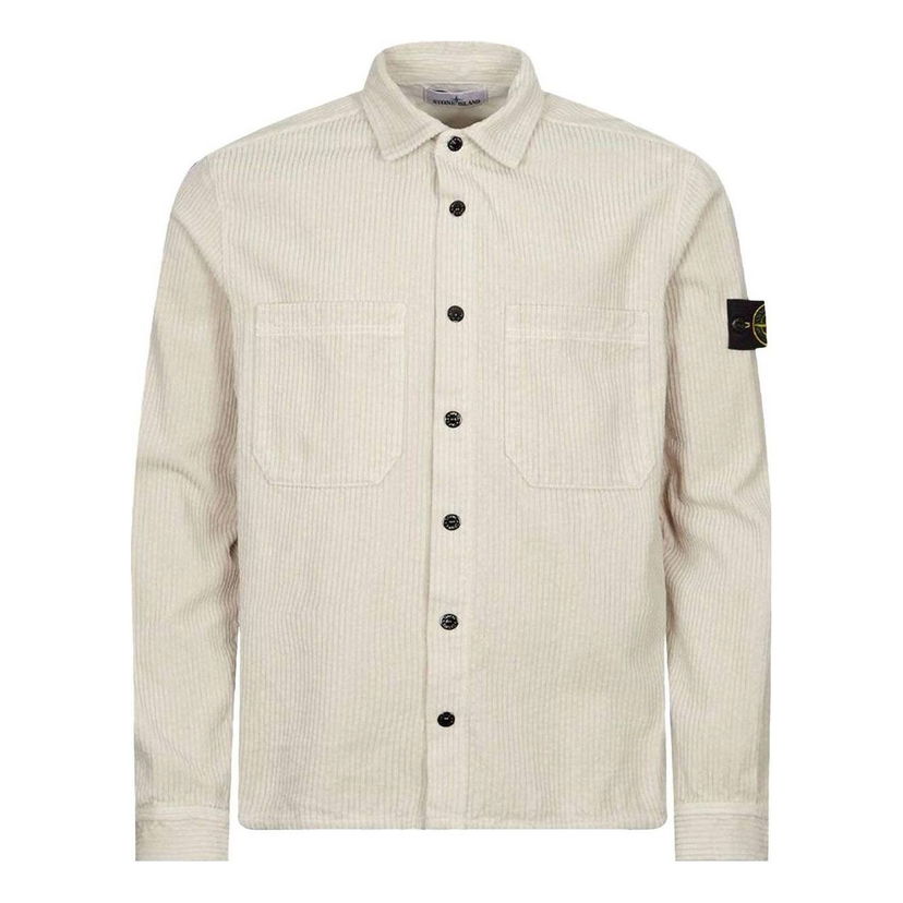 Skjorte Stone Island Cord Overshirt Beige | 791511311-V0097