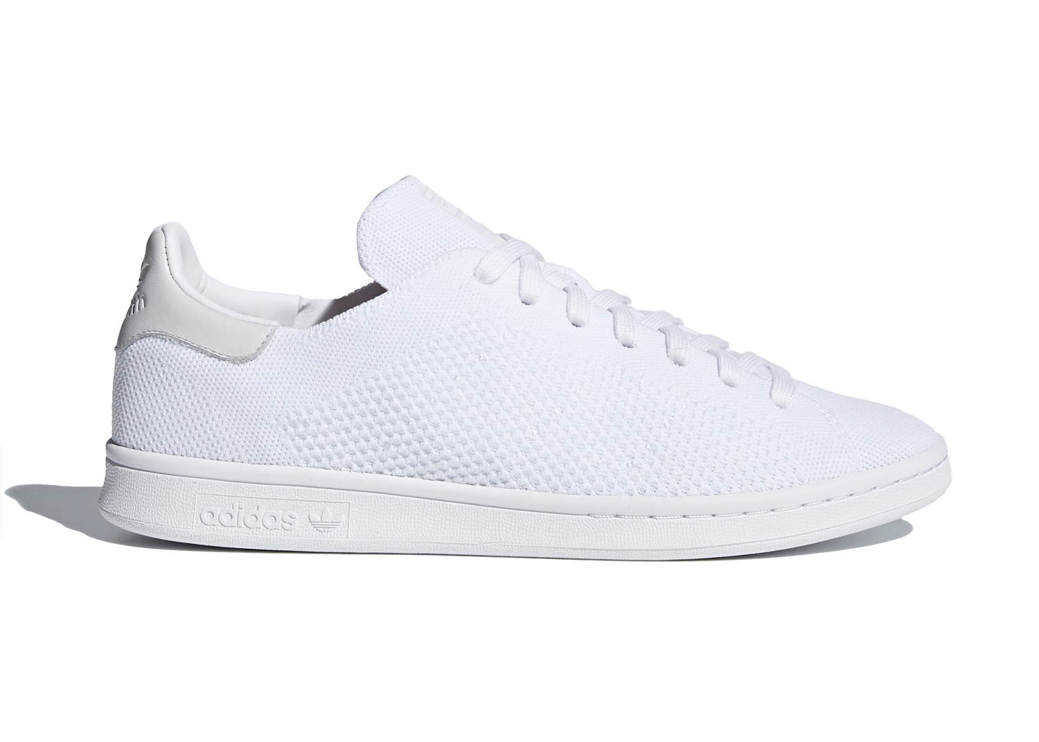 Sneakers og sko adidas Originals Stan Smith Primeknit Triple White Leather Heel Hvid | CQ3032, 0