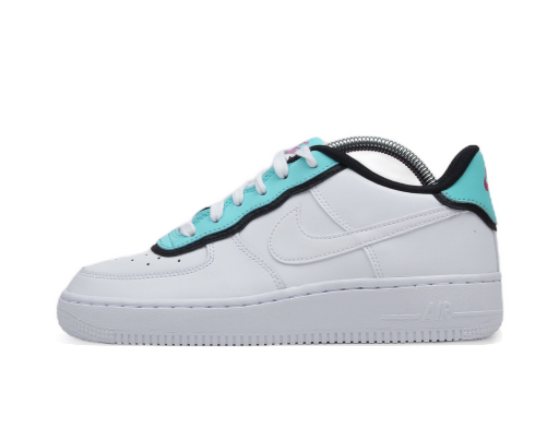 Sneakers og sko Nike Air Force 1 Low ''Double Layer - Aqua Black'' GS Hvid | BV1084-100