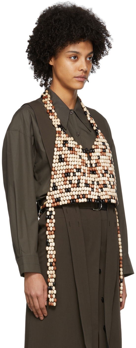 Vest LEMAIRE Lemaire Beaded Vest Brun | W 221 AC354 LO035, 1