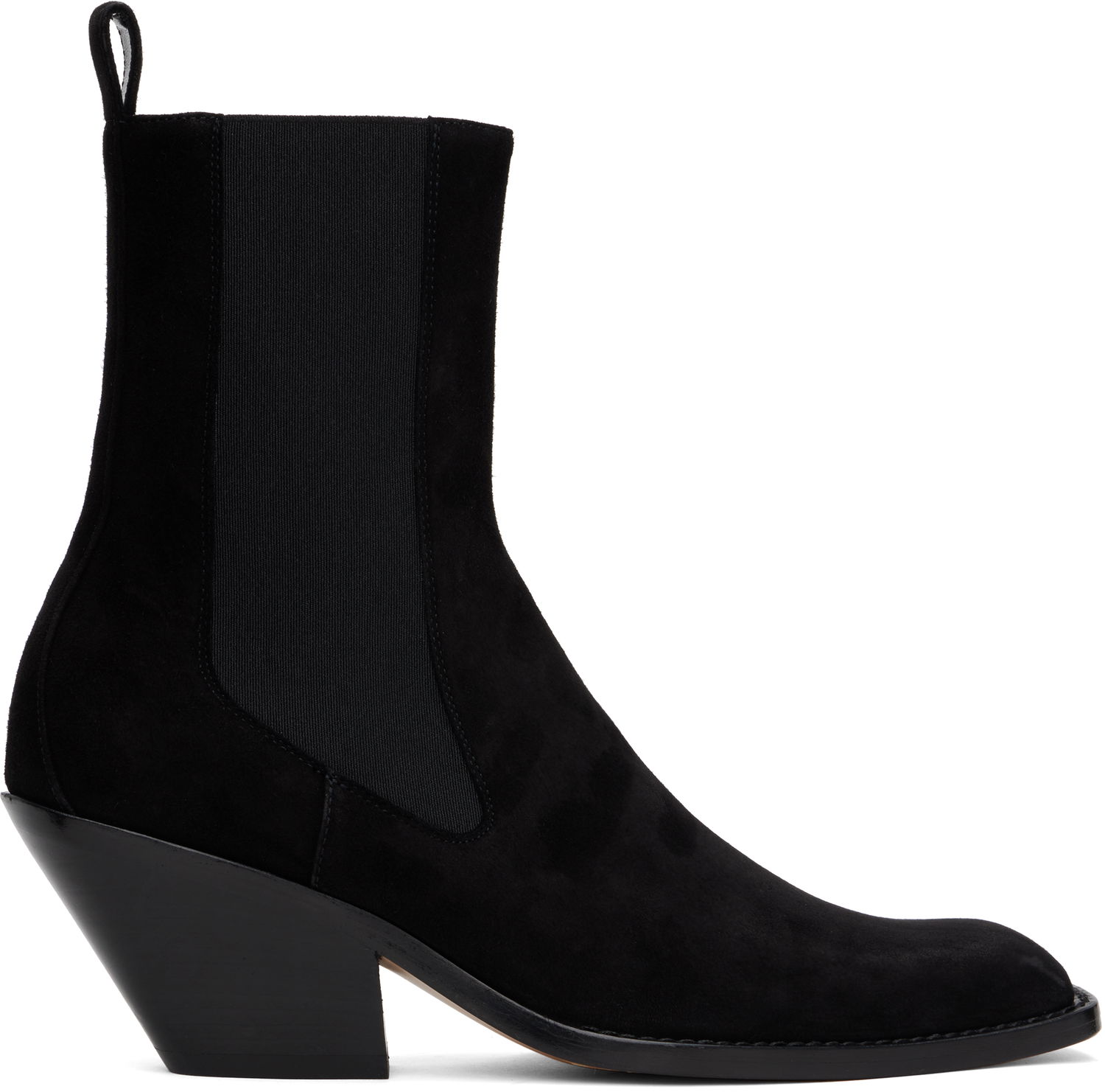 Sneakers og sko Khaite KHAITE Austin Suede Ankle Boots Sort | F1092-849, 0
