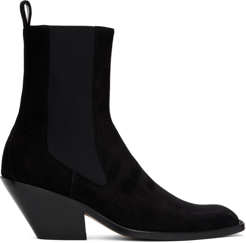 Sneakers og sko Khaite KHAITE Austin Suede Ankle Boots Sort | F1092-849