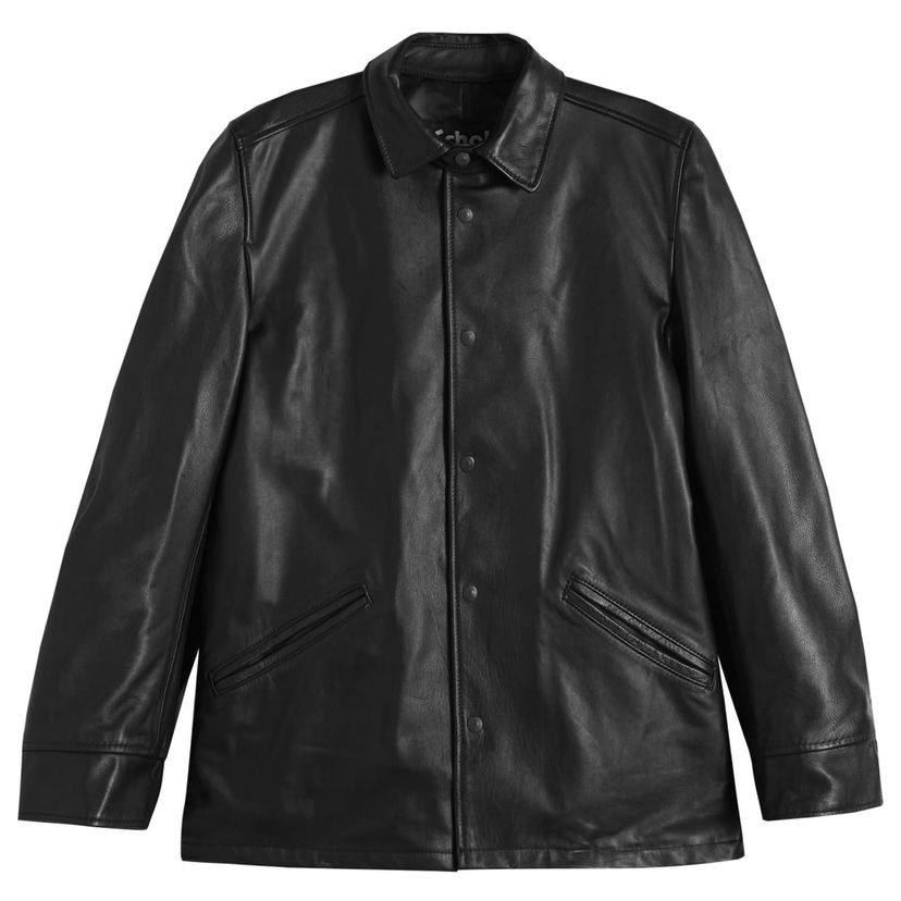 Jakke Junya Watanabe MAN x Schott Leather Jacket Sort | WP-J912-100-1