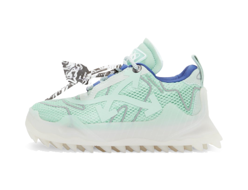 Sneakers og sko Off-White Green Odsy Mesh Low-Top Sneakers Turkis | OMIA179R21FAB0015172