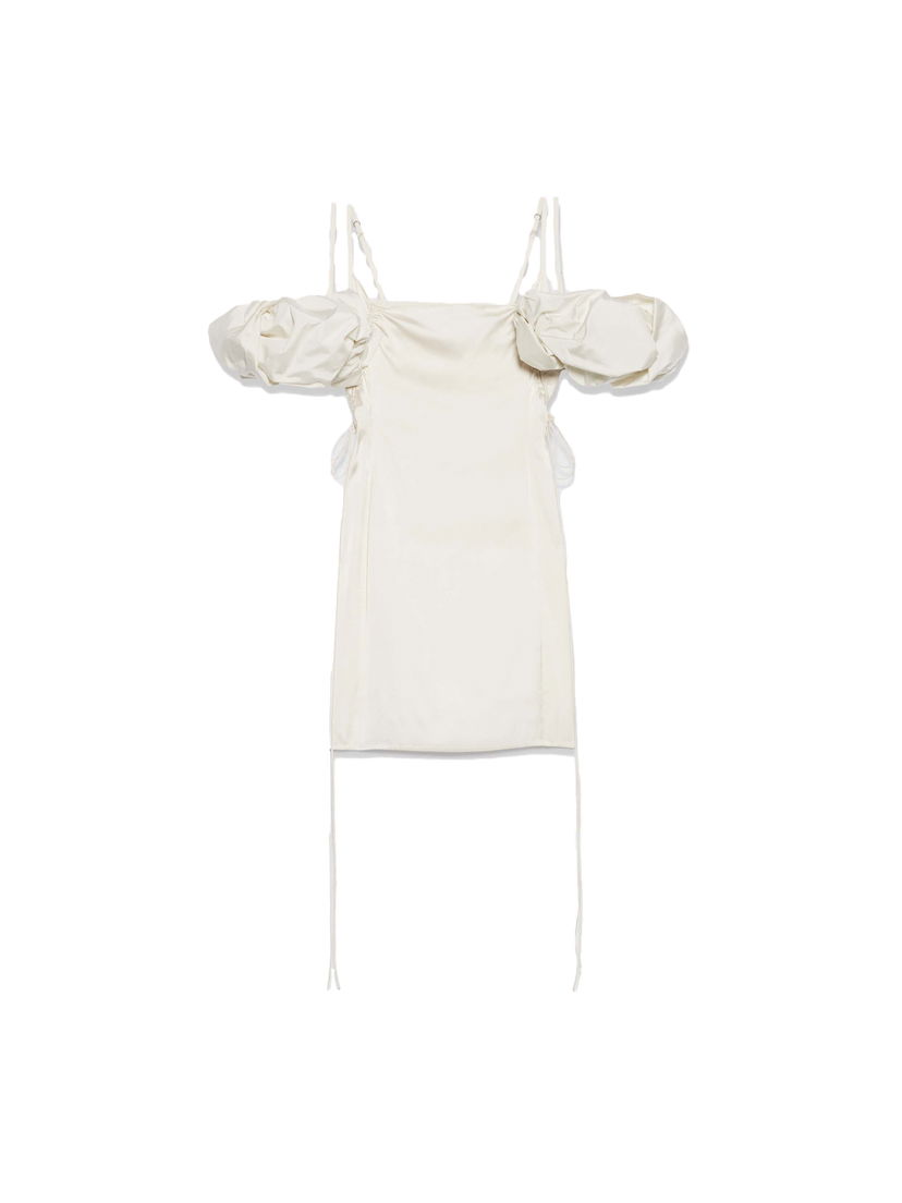 Kjole Jacquemus La Mini Robe Chouchou Mini Dress Hvid | 233DR077-1000-110