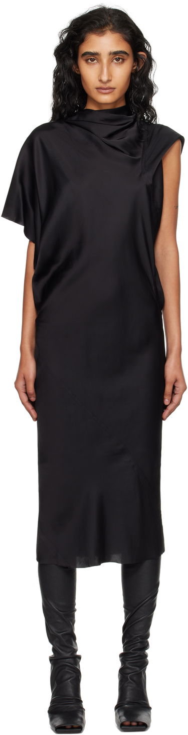 Kjole Rick Owens Rick Owens Concordians Seb Midi Dress Sort | RP02E4543 SCH, 0