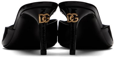 Sneakers og sko Dolce & Gabbana Patent Leather Mules Sort | CR1757 A1471, 1