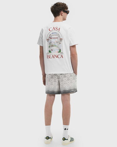 T-shirt Casablanca 'Le Passage' Print T-Shirt Hvid | U-MPS25-JTS-001-07, 4