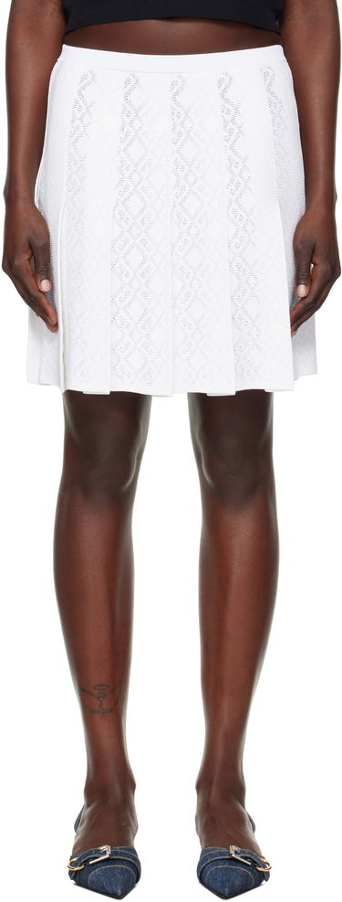 Nederdel Givenchy Pleated Jacquard Miniskirt Hvid | BW40XW4ZPN100, 0