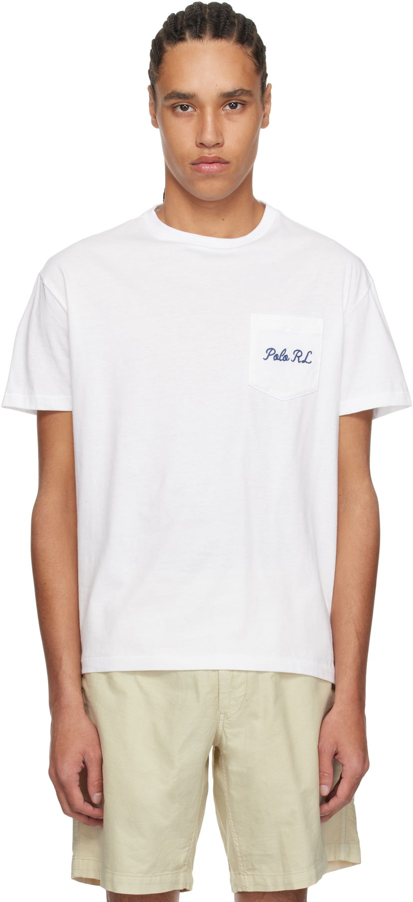 T-shirt Polo by Ralph Lauren Polo Ralph Lauren Classic Fit Pocket Jersey T-Shirt Hvid | 710963816001