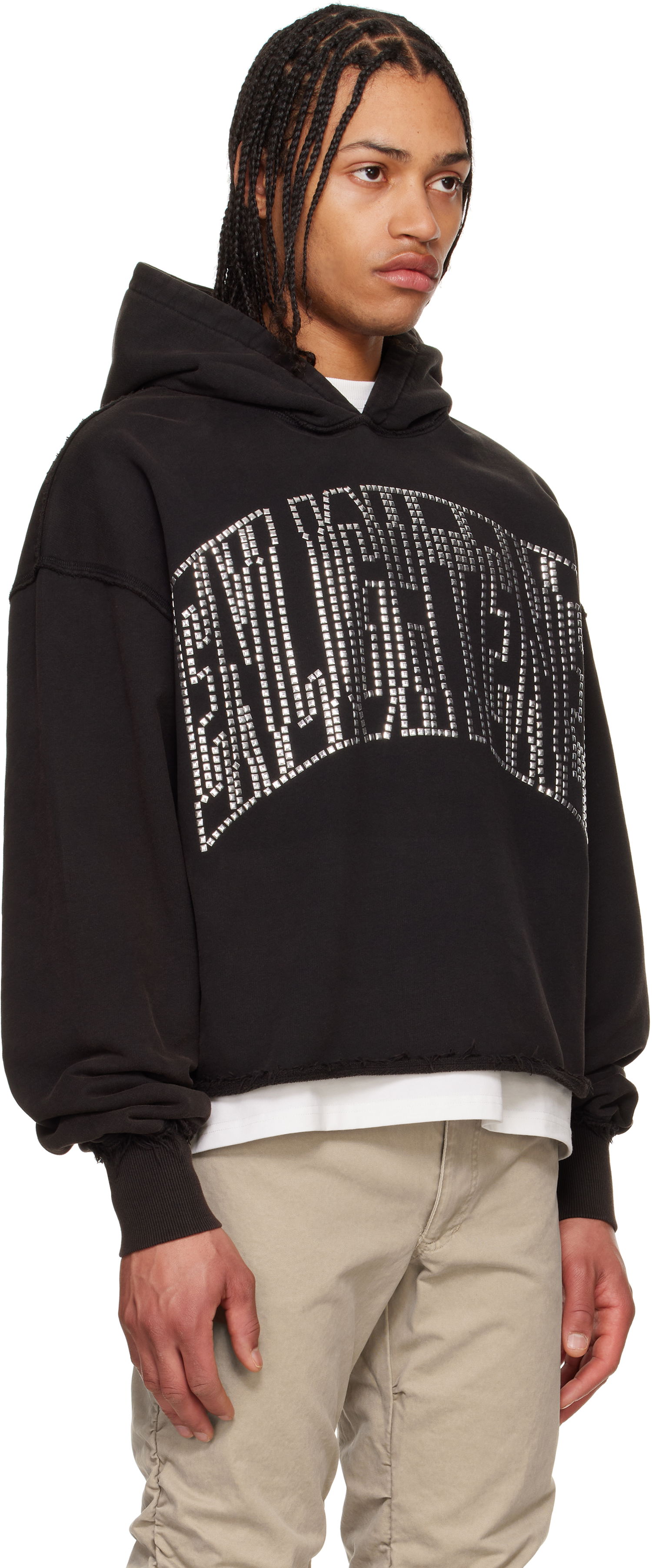 Sweatshirt MISBHV MISBHV 'Enlighted' Cropped Hoodie Sort | 250M215, 1