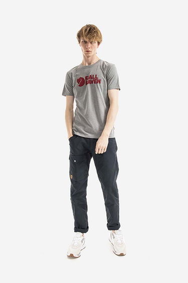 T-shirt FJÄLLRÄVEN Logo Grå | F87310-051, 3