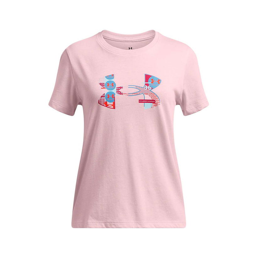 T-shirt Under Armour Big Logo Fill Graphic T-Shirt Lyserød | 1389769-647
