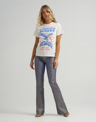 T-shirt Wrangler Lainey Wilson Regular Tee Hvid | 112374959:XS, 2
