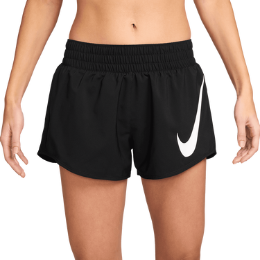 Shorts Nike W NK ONE SWSH HBR DF MR 3IN BR Sort | HV2616-010, 0