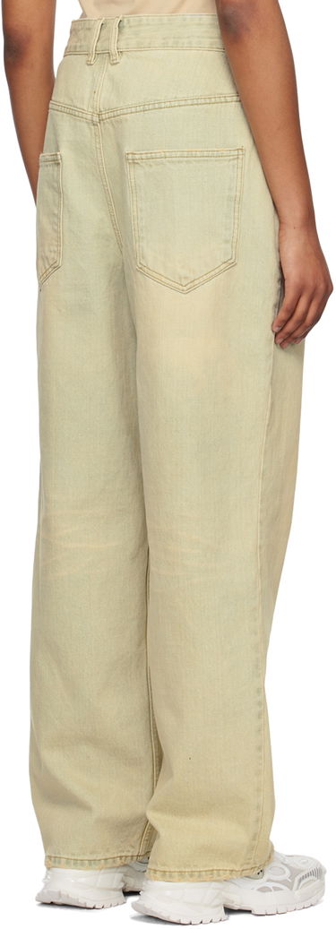Jeans We11done Wide-Leg Jeans Grøn | WD-DP1-23-357-W-BG, 2