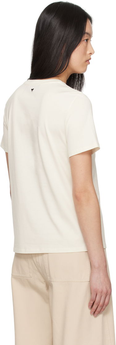 T-shirt Max Mara Weekend Max Mara Vello T-Shirt with Heart Applique Beige | 2515971051600, 2