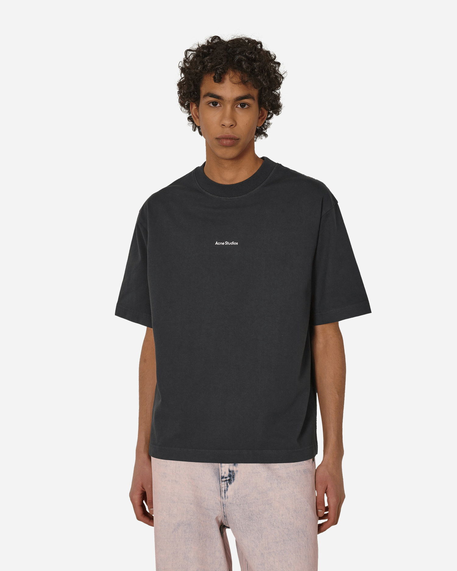 T-shirt Acne Studios Extorr Stamp Logo Sort | BL0278-900, 1